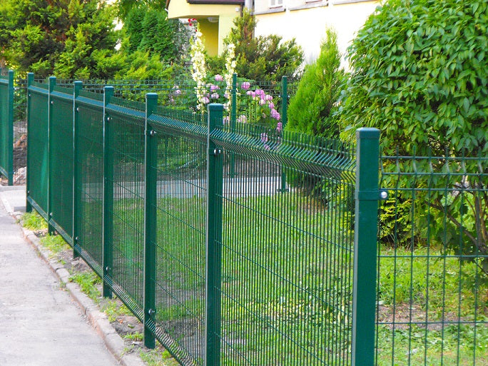 FENCE PANEL lacquered GREEN 4mm 123 cm FENCE PANELS 250 Manufacturer code panel zielony fi4mm h=1,2m