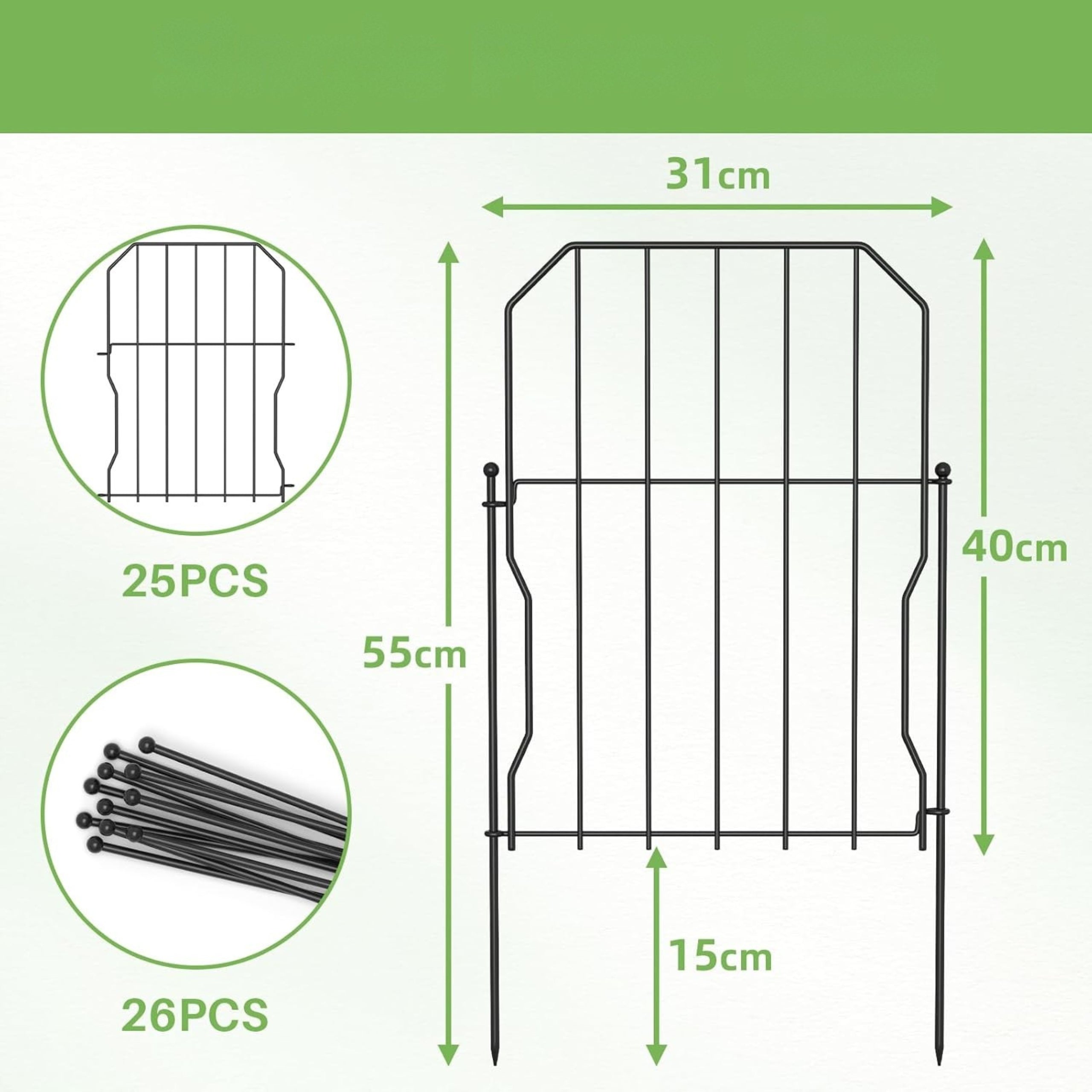 FENCE PLAYPEN BARRIER HOMEstead ANIMAL DOG CAGE CATWALK 25el 7,75m Manufacturer code GF-25PCS-775CM-PRO