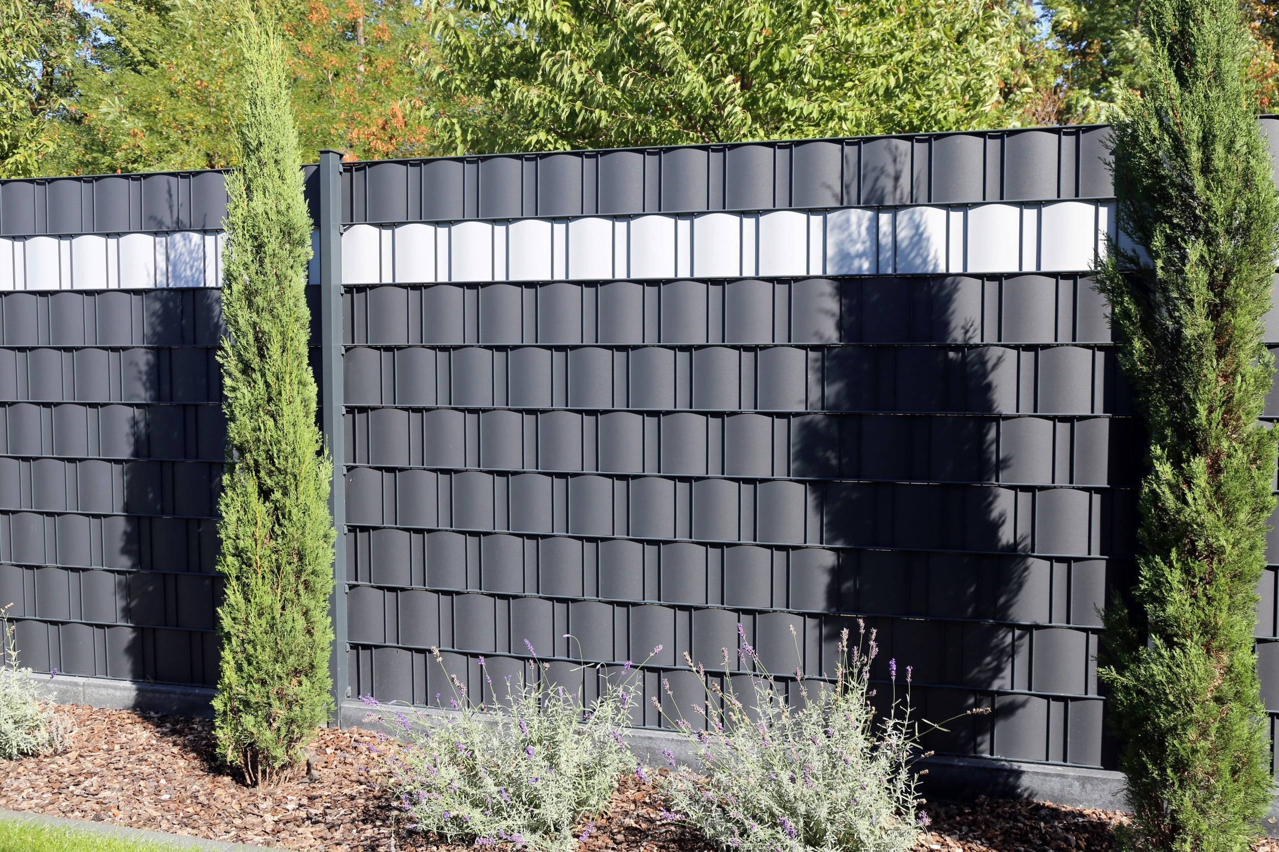 FENCE TAPE 19cmx50m +UV COVER FOR PANEL FENCES FENCE ANTHRACITE Kind fencing tape