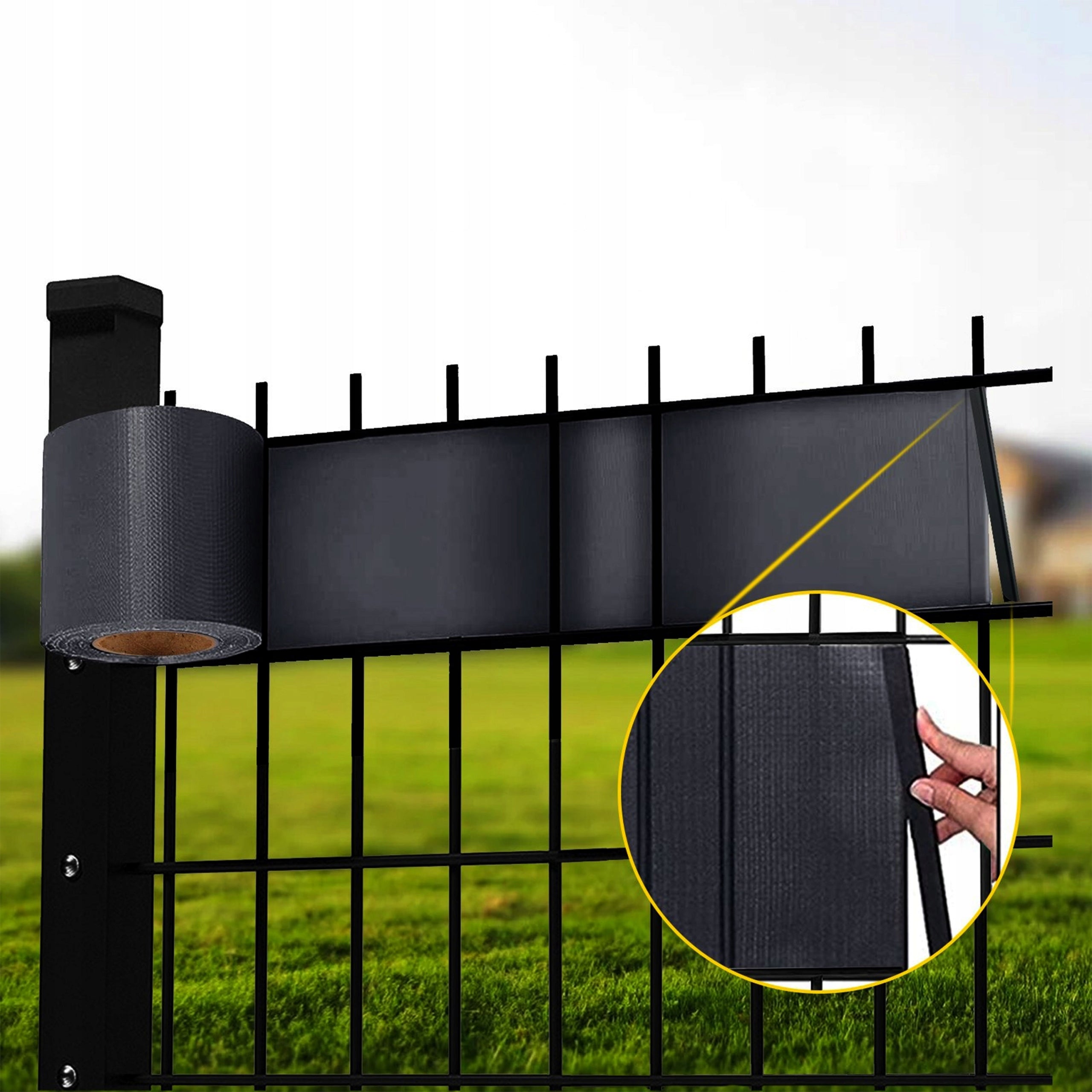 FENCE TAPE 19x26 COVER FOR PANEL FENCE + UV CLIPS Manufacturer code 35430