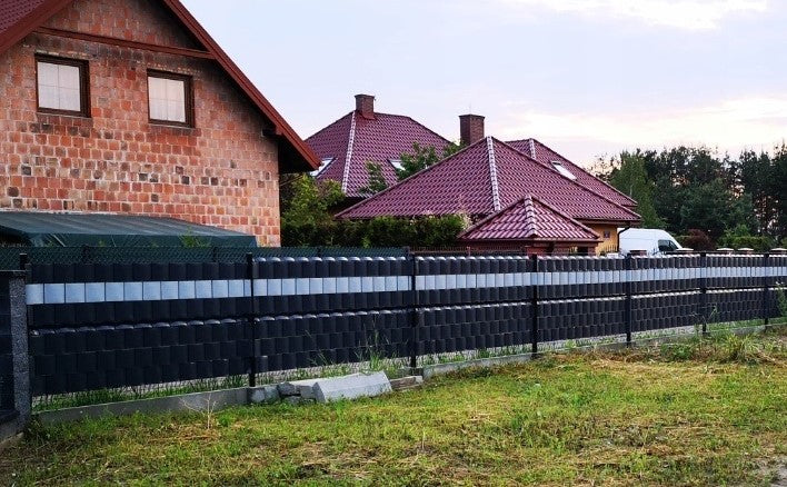 FENCE TAPE 19x26 PREMIUM POLYPROPYLENE 1,2mm FOR PANELS FENCE BLACK Color black