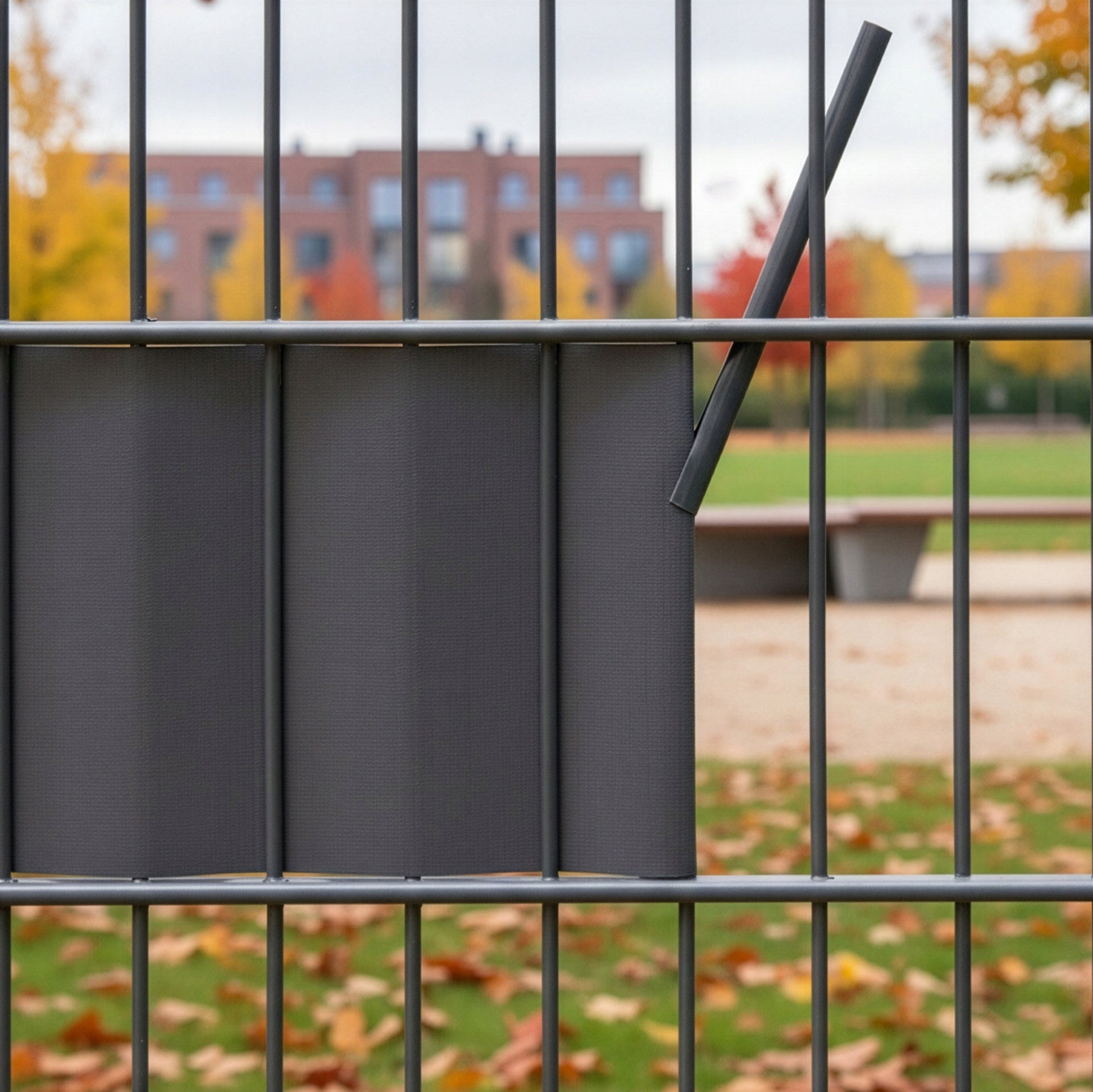 FENCE TAPE 19x50m ANTHRACITE COVER FOR PANEL FENCE + CLIPS Kind fencing tape