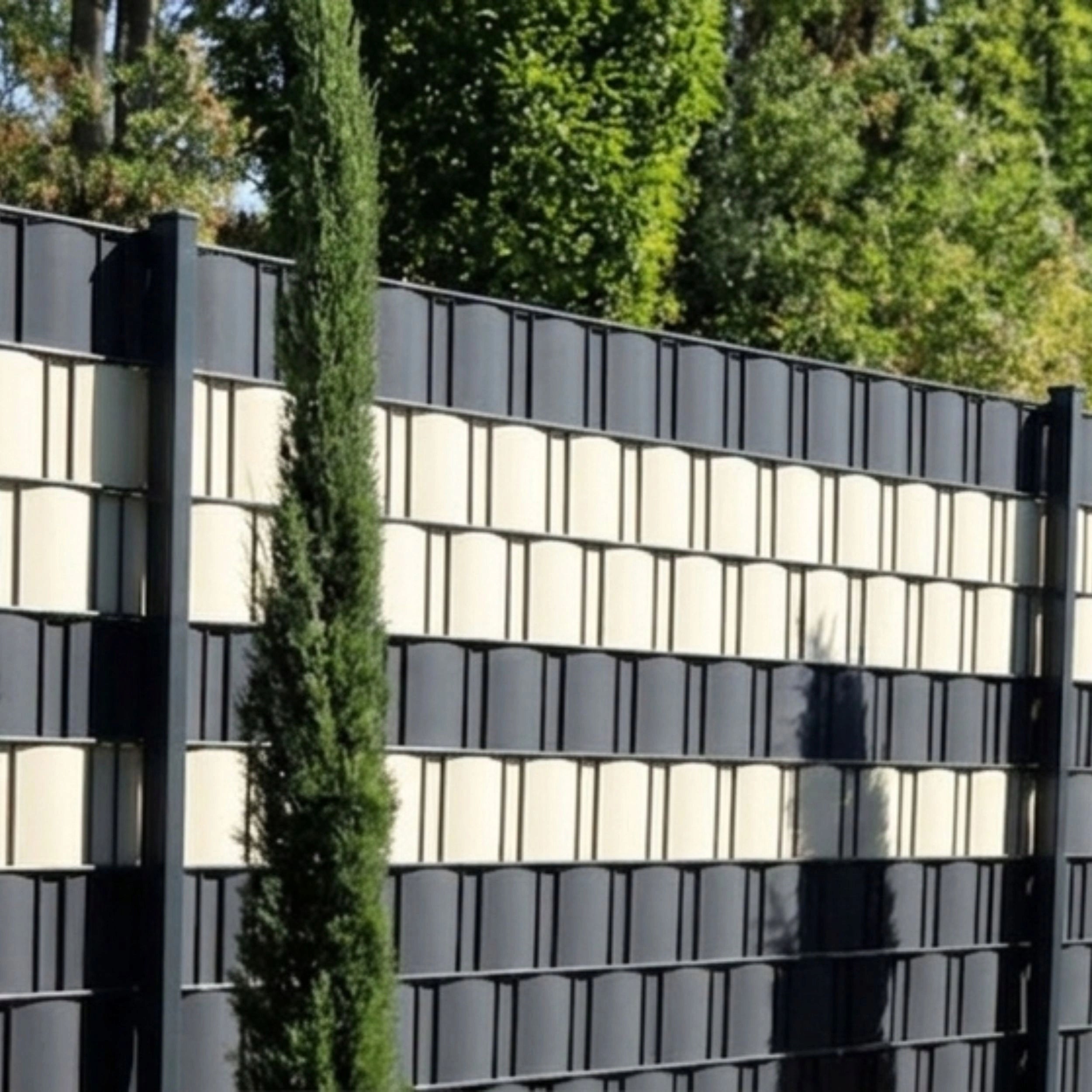FENCE TAPE ANTHRACITE 19x35m COVER FOR PANEL FENCES FENCE +UV Height 0.19 m
