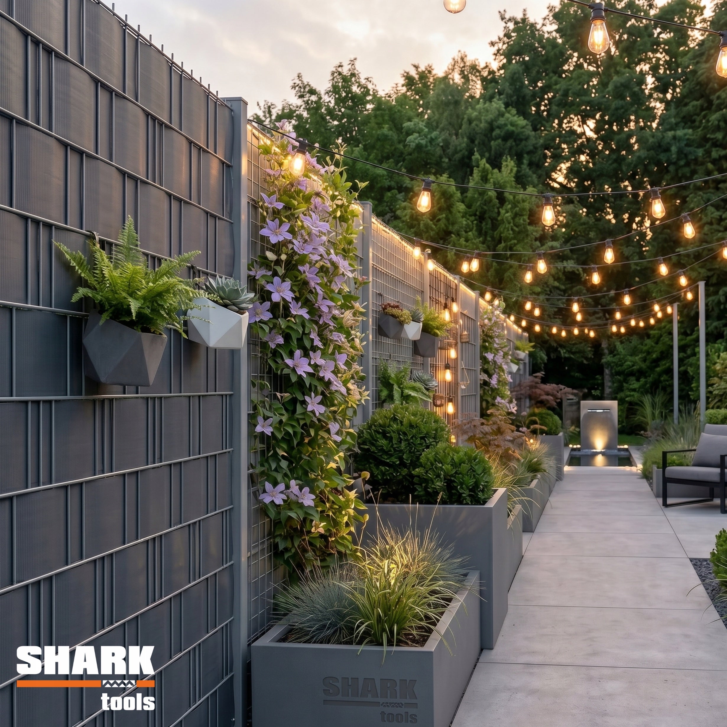 FENCE TAPE ANTHRACITE 19x35m FENCE COVER PANEL FENCE Manufacturer Shark Tools