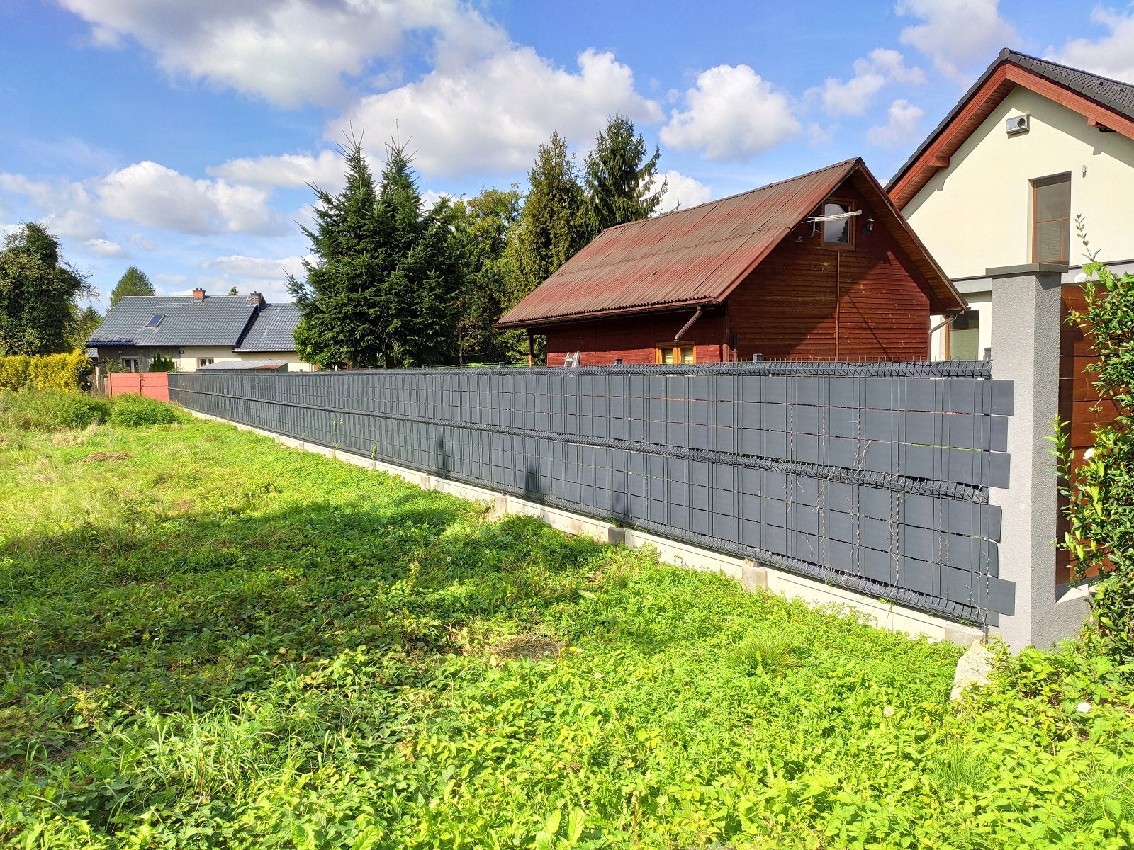 FENCE TAPE GREY 19cmx35m PANEL FENCE COVER FENCE +UV Packaging status original