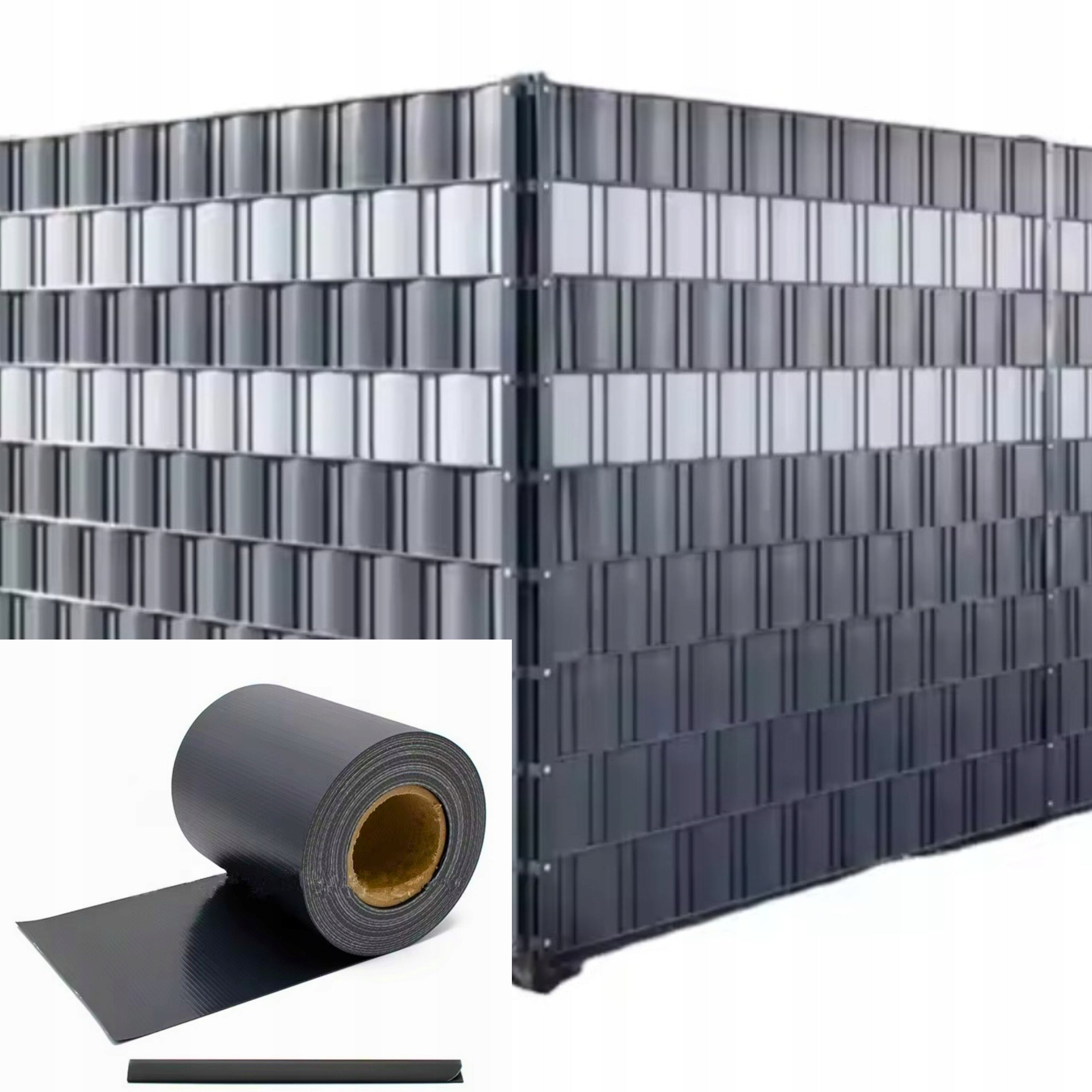 FENCE TAPE roll 35m 19cm PVC UV anthracite strip wind fence cover EAN (GTIN) 5901397451190