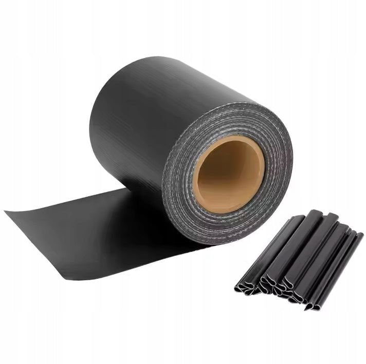 FENCE TAPE roll 35m 19cm PVC UV anthracite strip wind fence cover Manufacturer code Pas do ogrodzenia maskownica PCW wypełnienie