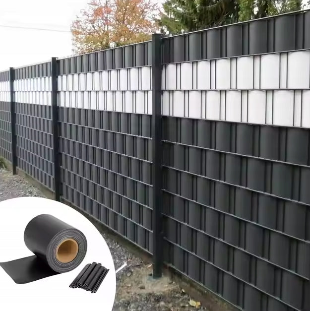 FENCE TAPE roll 35m 19cm PVC UV anthracite strip wind fence cover Packaging status original