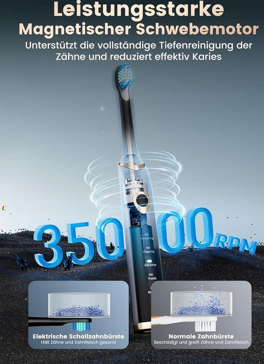 FENSOL Sonic Toothbrush 5 Modes 8 Interchangeable Heads IPX7 White Teeth Brand no brand