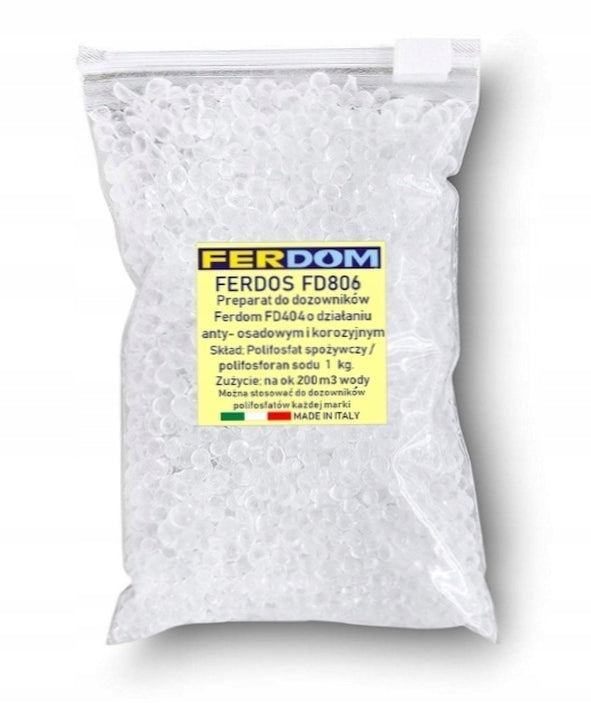 FERDOM polyphosphate 1kg FERDOS for water softeners FD406 FD404 and filter FD402 EAN (GTIN) 5905325841190