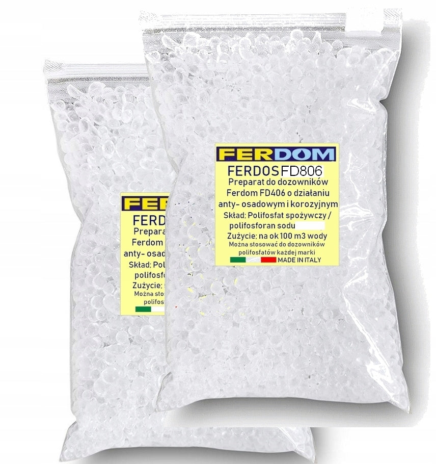 FERDOM polyphosphate 1kg FERDOS for water softeners FD406 FD404 and filter FD402