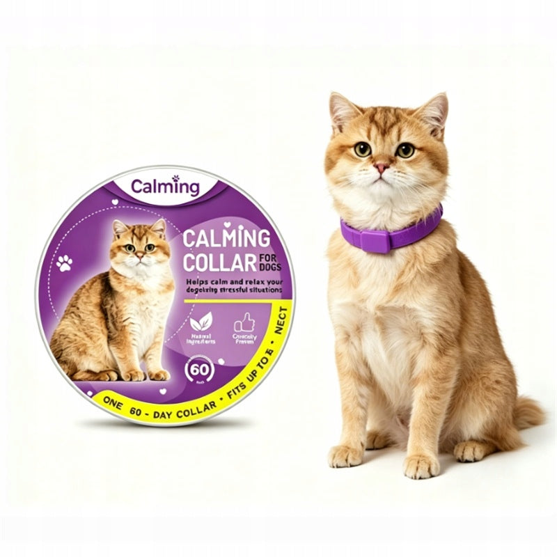 FERON CALMING COLLAR FOR CATS ADJUSTABLE REDUCES ANXIETY AND STRESS