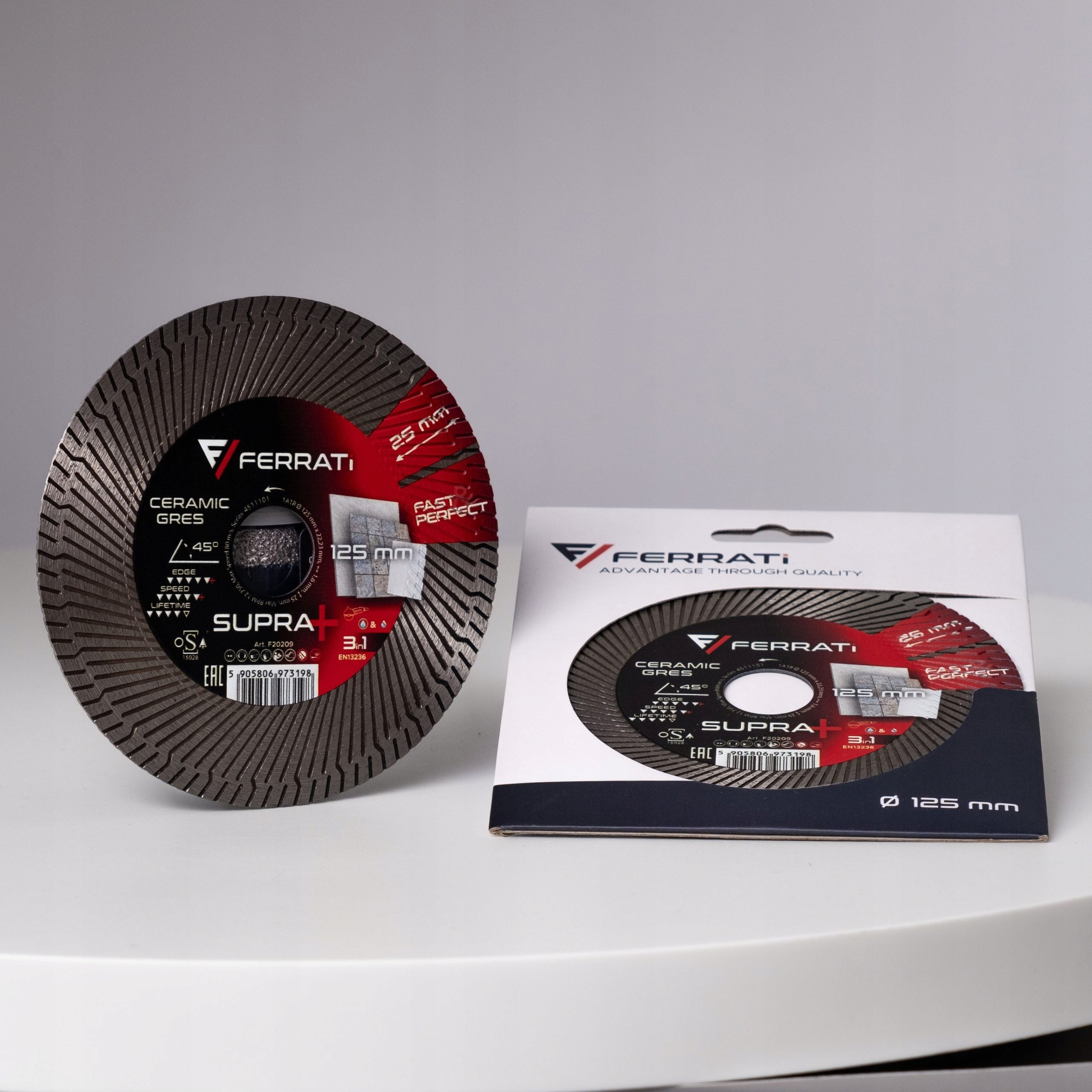 FERRATI Diamond cutting and grinding disc 125mm x 22,23mm SUPRA+ Brand Ferrati