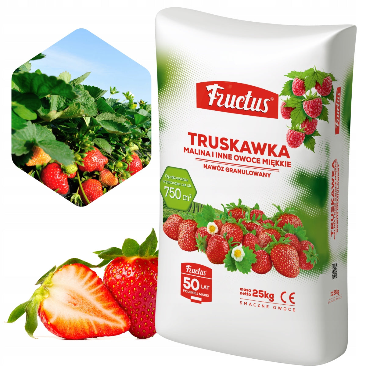 FERTILIZER FOR RASPBERRY STRAWBERRIES FRUCTUS 25KG GRANULATED FOR SOFT FRUIT Manufacturer Fructus