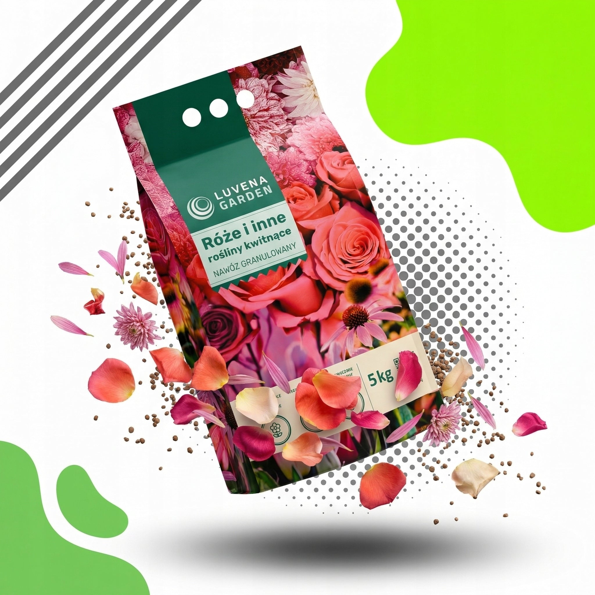 FERTILIZER FOR ROSES OF FLOWERING PLANTS LONG-ACTING LUVENA GARDEN 5KG Manufacturer Luvena