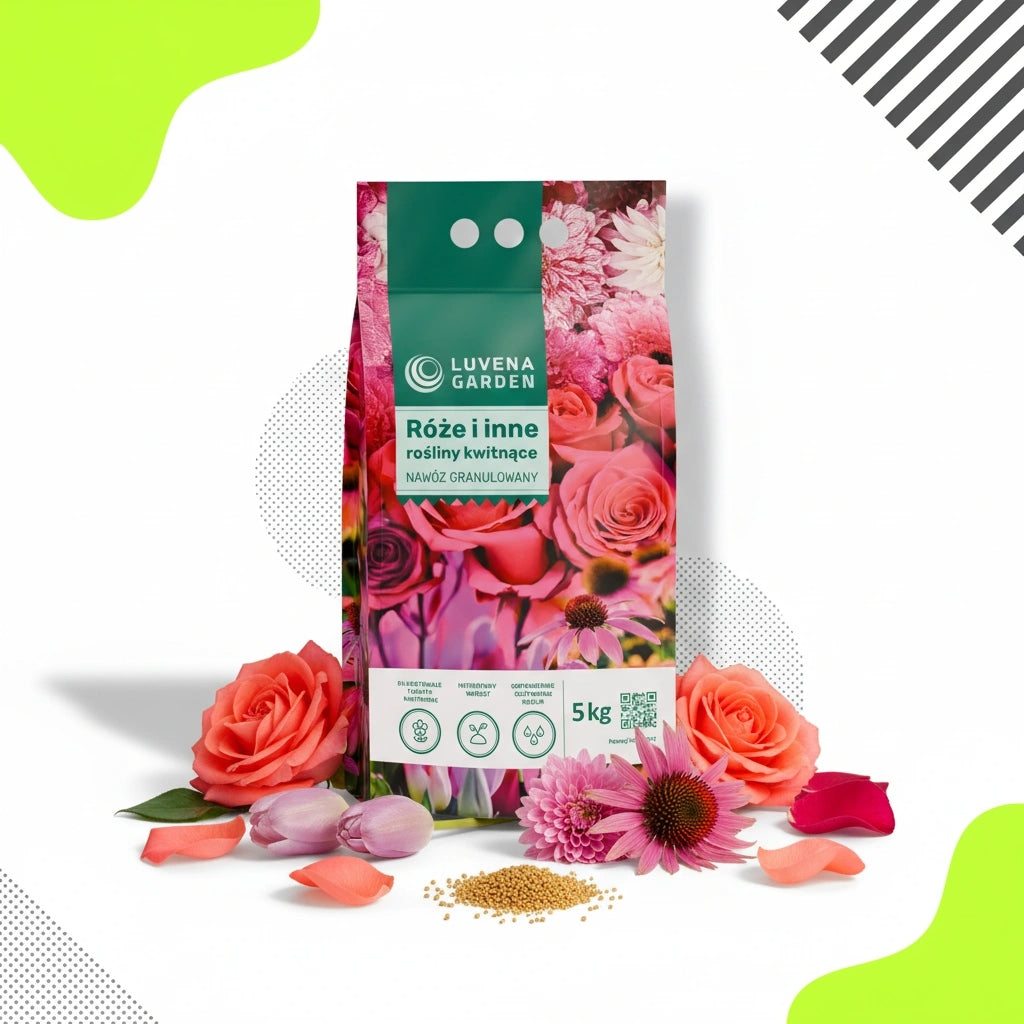 FERTILIZER FOR ROSES OF FLOWERING PLANTS LONG-ACTING LUVENA GARDEN 5KG Purpose for flower care for balcony plants others