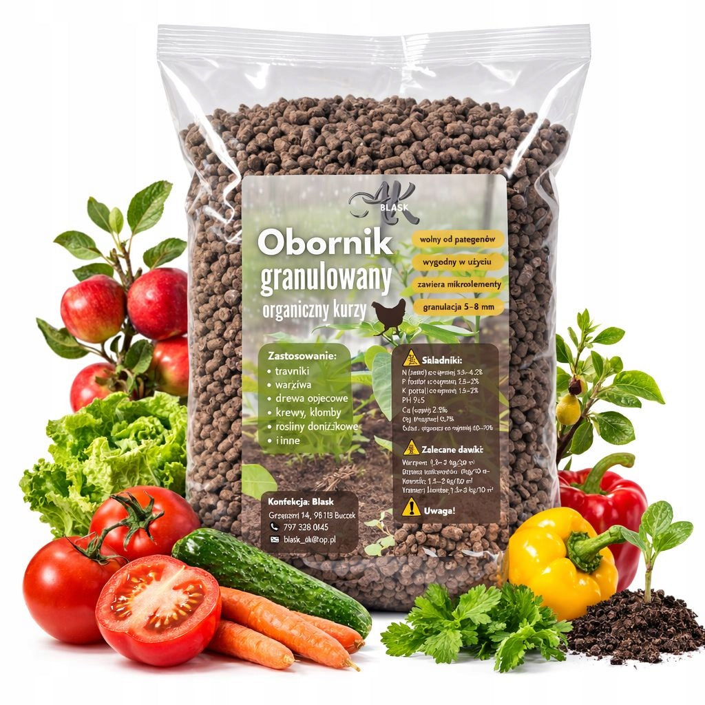 FERTILIZER MANURE GRANULATED IN SPRING 20kg TREE VEGETABLES NATURAL PLANTS