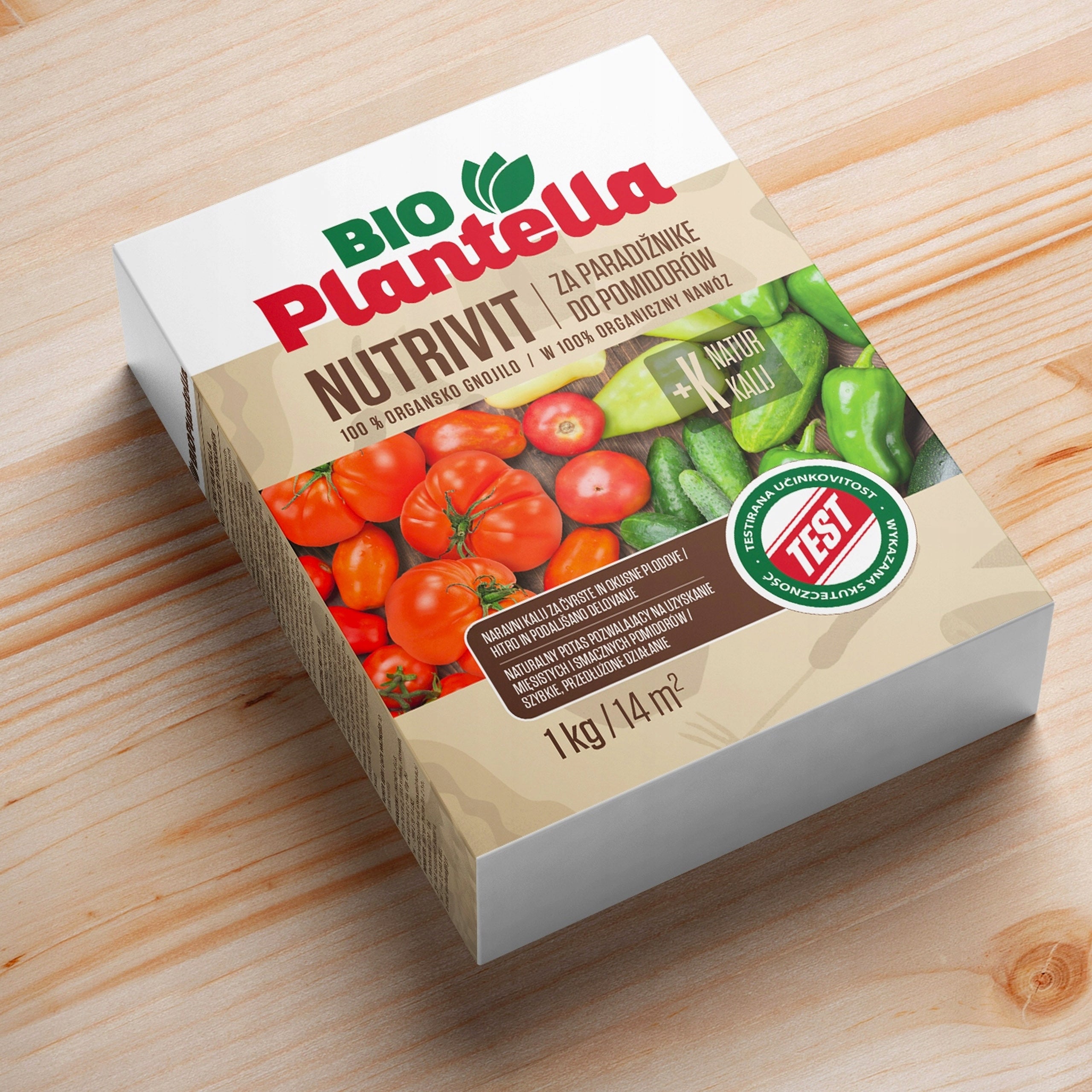 FERTILIZER PREPARATION FOR TOMATOES PEPPERS CUCUMBERS ORGANIC BIO PLANTELLA 1KG Manufacturer code 33775