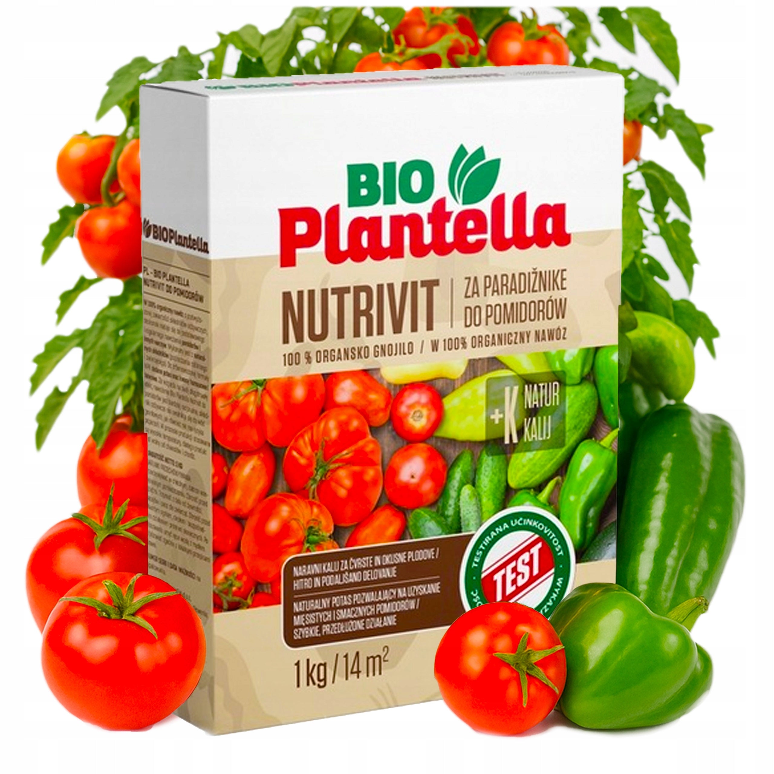 FERTILIZER PREPARATION FOR TOMATOES PEPPERS CUCUMBERS ORGANIC BIO PLANTELLA 1KG
