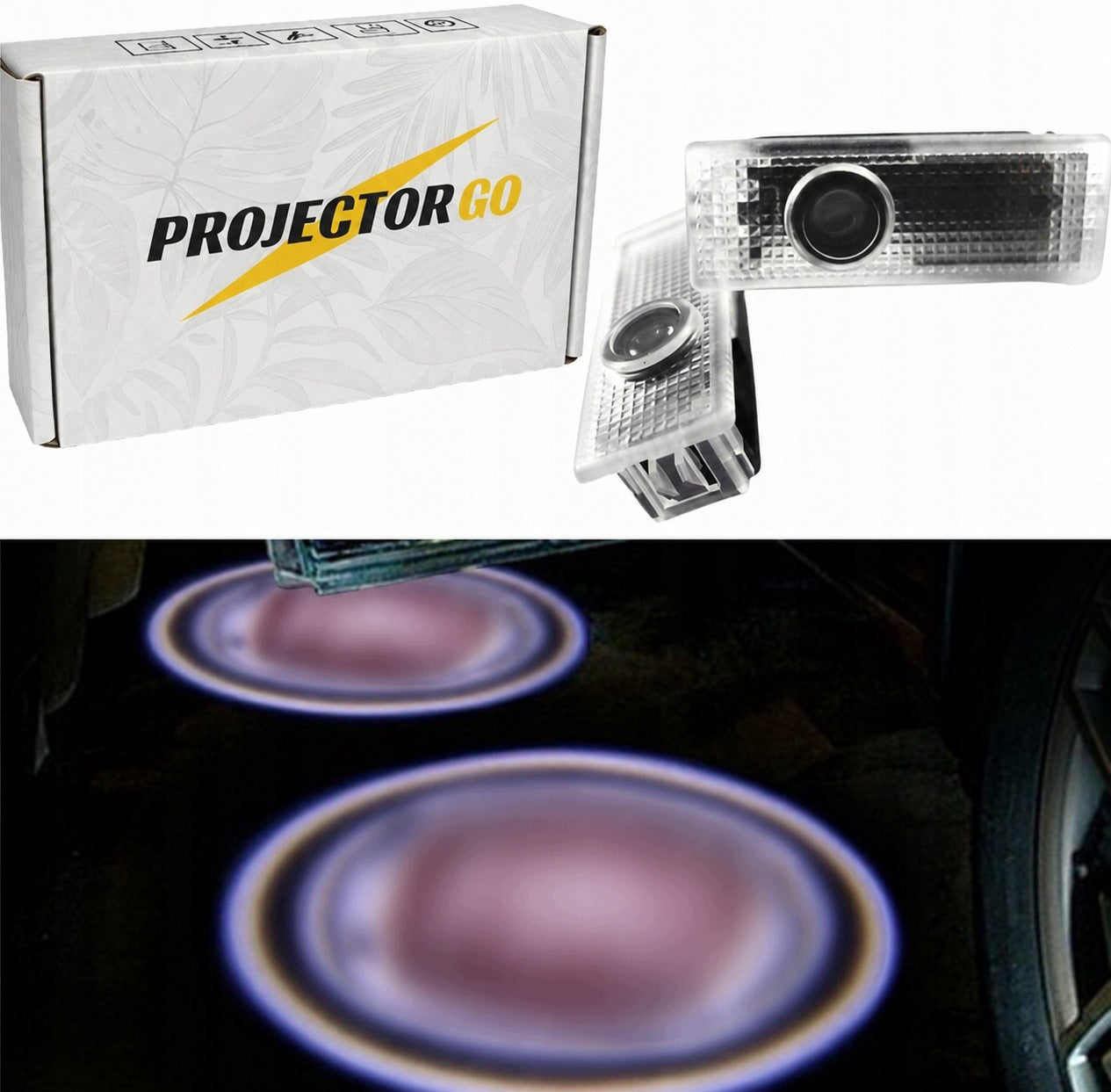 FIAT SET LED LOGO WELCOME PROJECTOR LIGHT FOR CAR 500X PUNDO 500L