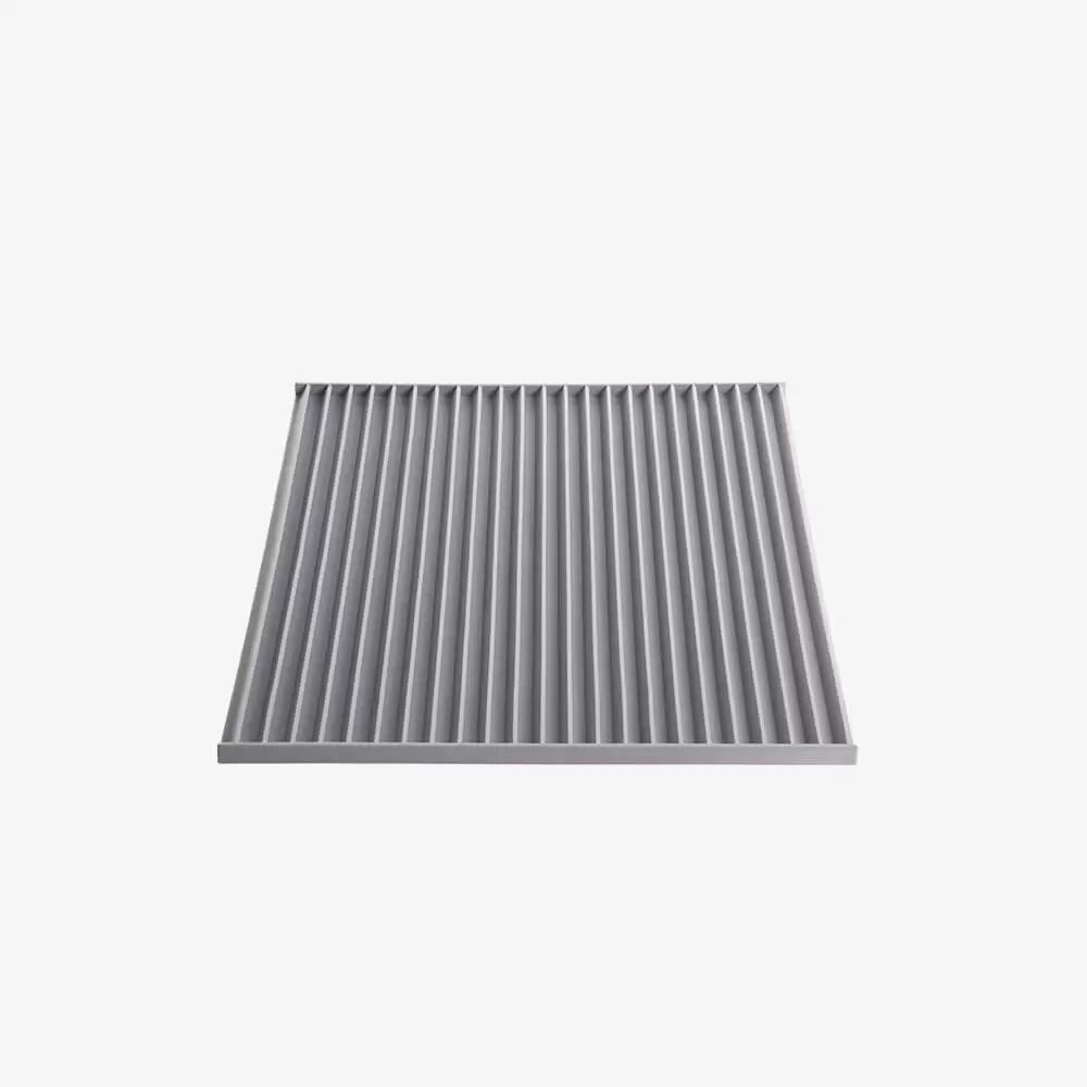 FIBOO Mat in front of the litter box 30x30cm light grey