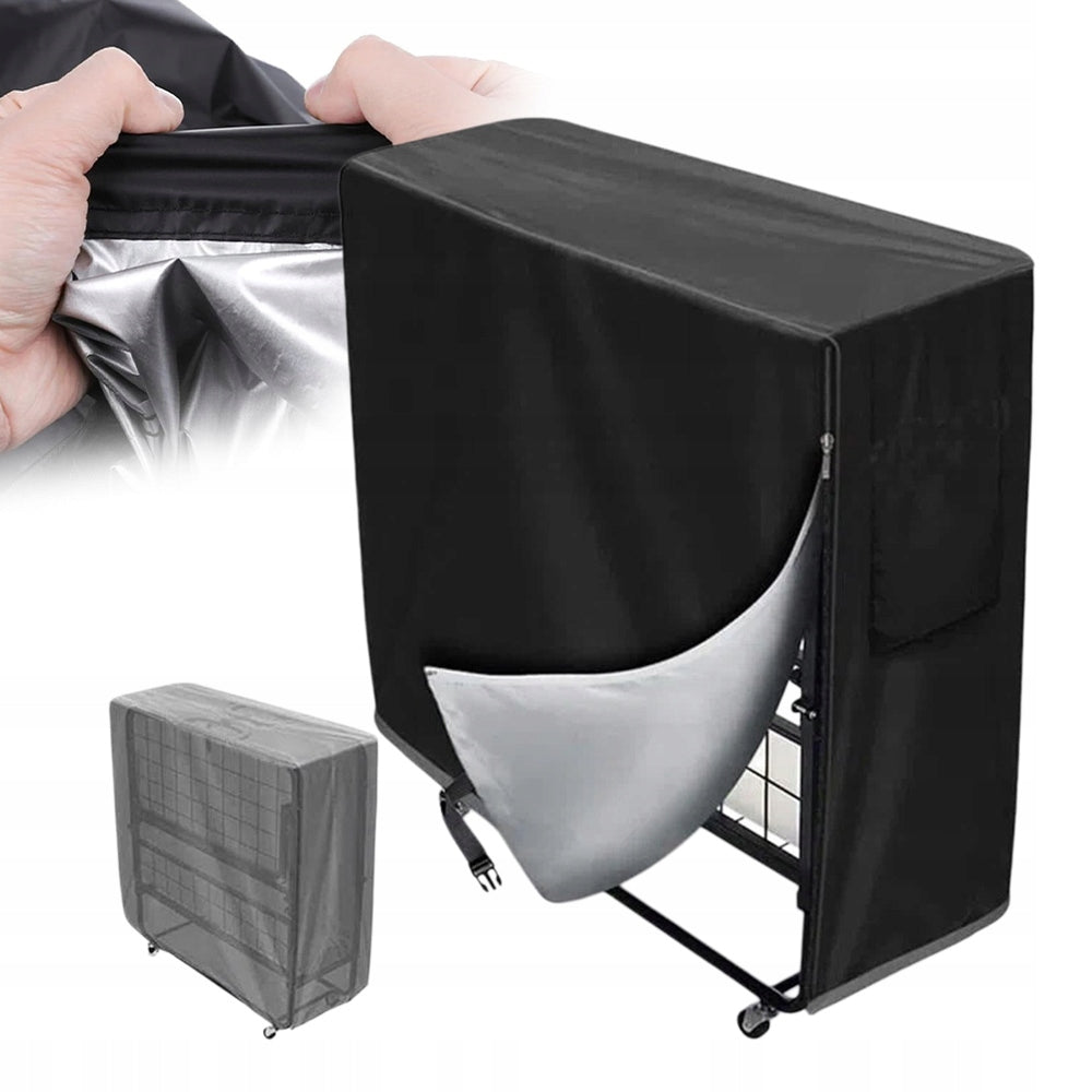 FIELD BED COVER FOLDABLE WATERPROOF 99X38X114CM UV BLACK Product height 114 cm