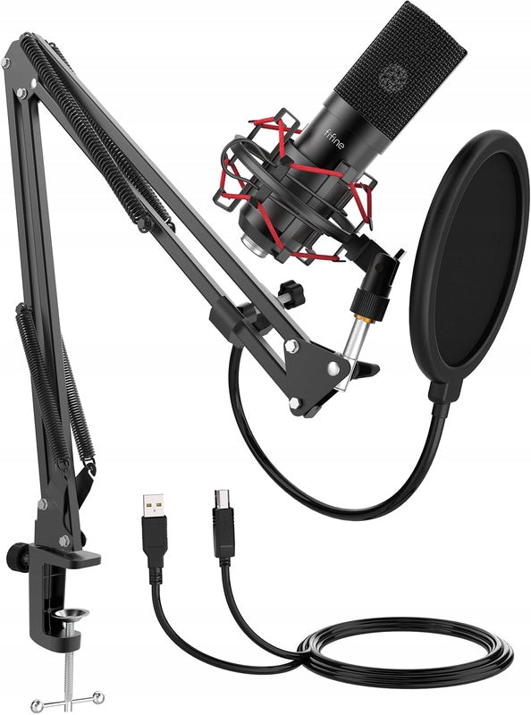 FIFINE T732 Black USB Condenser Microphone Cardioid Tripod Arm Manufacturer code 5031192994094
