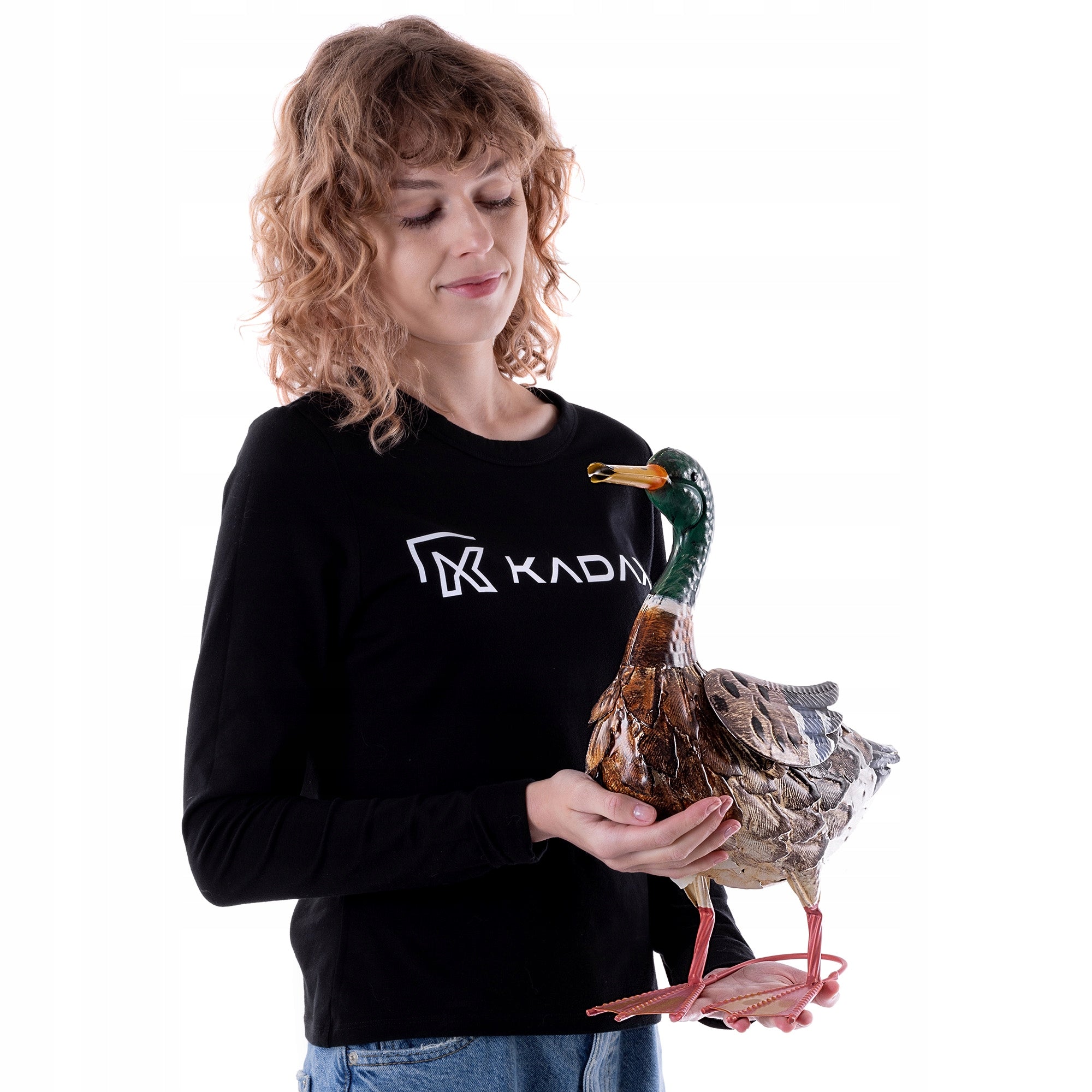 FIGURE FOR GARDEN DUCK 41cm GARDEN STEEL FIGURINE DECORATION LARGE DECORATION Packaging status original