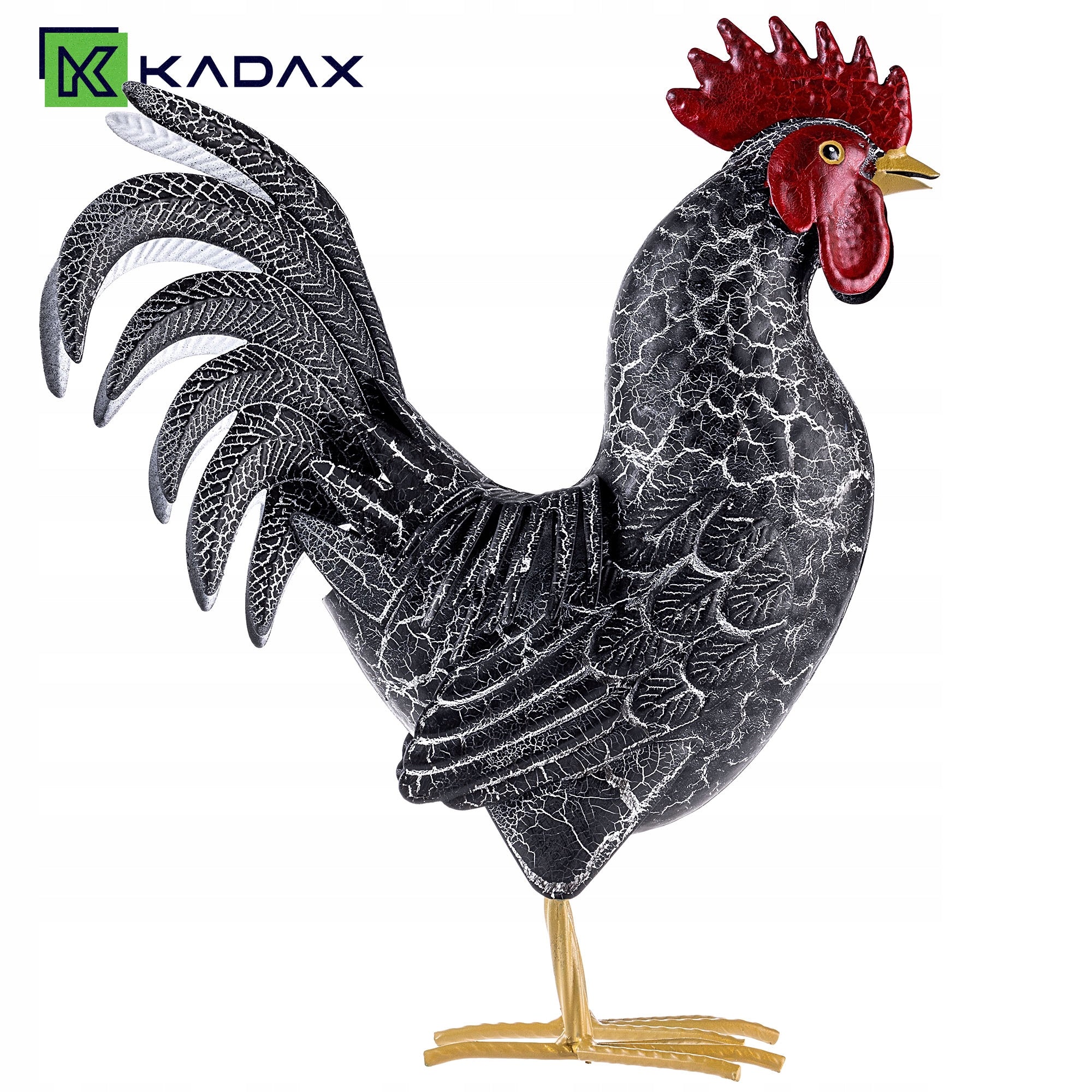 FIGURE FOR GARDEN ROOSTER 37 cm GARDEN STEEL FIGURINE DECORATION LARGE ORNAMENT Kind decoration