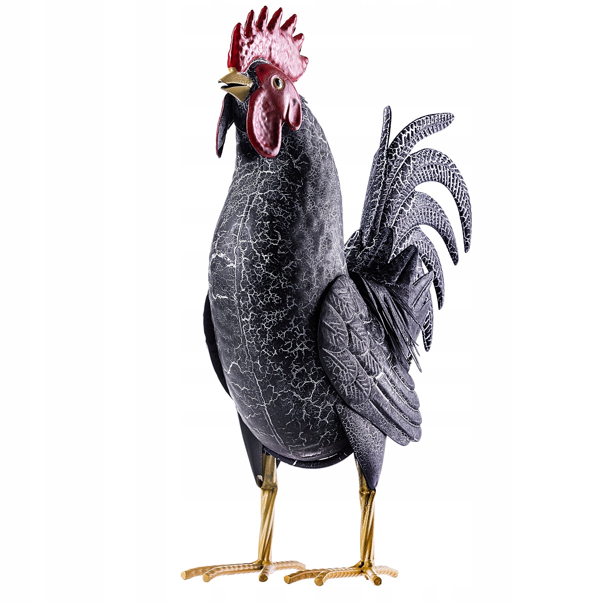 FIGURE FOR GARDEN ROOSTER 37 cm GARDEN STEEL FIGURINE DECORATION LARGE ORNAMENT Manufacturer Kadax