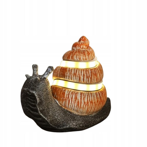 FIGURINE SNAIL GARDEN DECORATION OUTDOOR SOLAR 7 LAMP