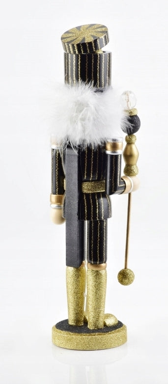 Santa Lila Nussknacker, 38 cm 