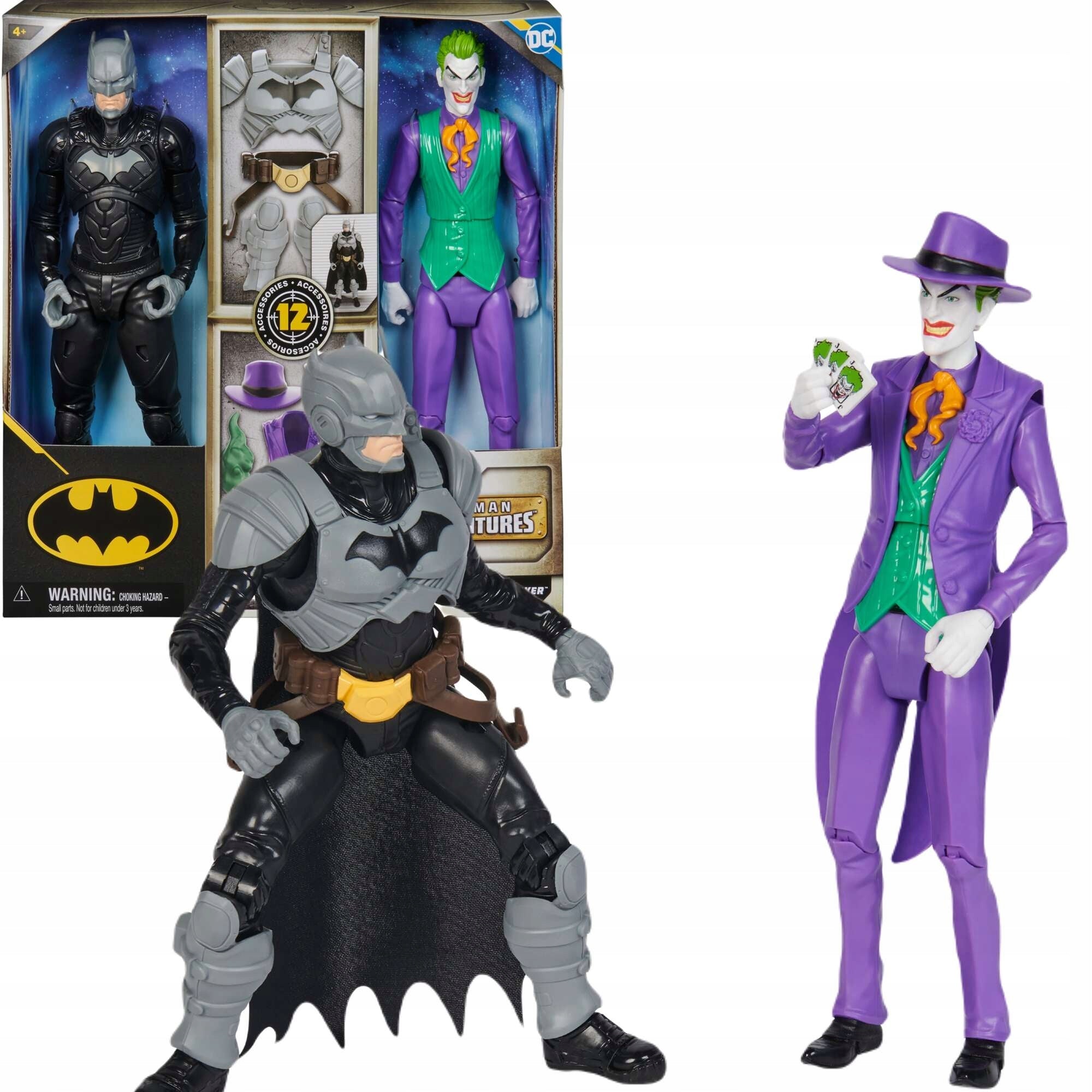 Figūrėlių rinkinys DC Comics FlashBatman vs Joker, 30 cm