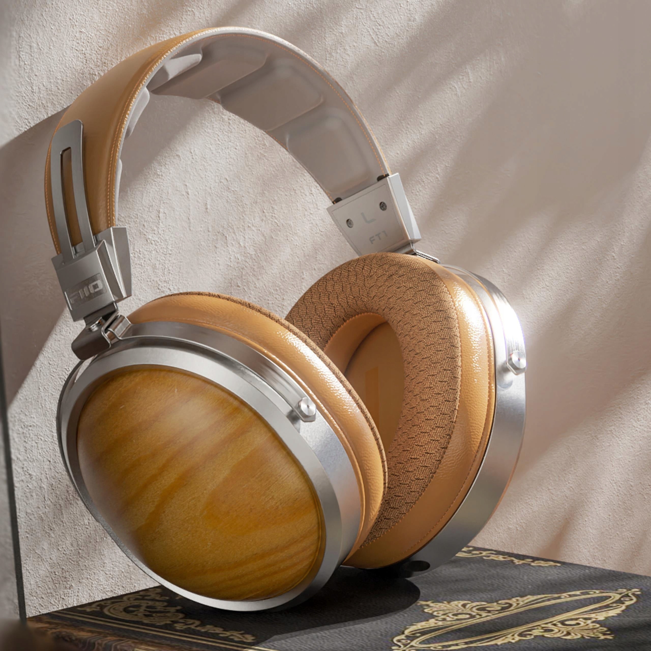 FIIO FT1 PROFESSIONAL HI-RES WOODEN BEECH OVER-EAR HEADPHONES Manufacturer code FIIOFT1-BEE