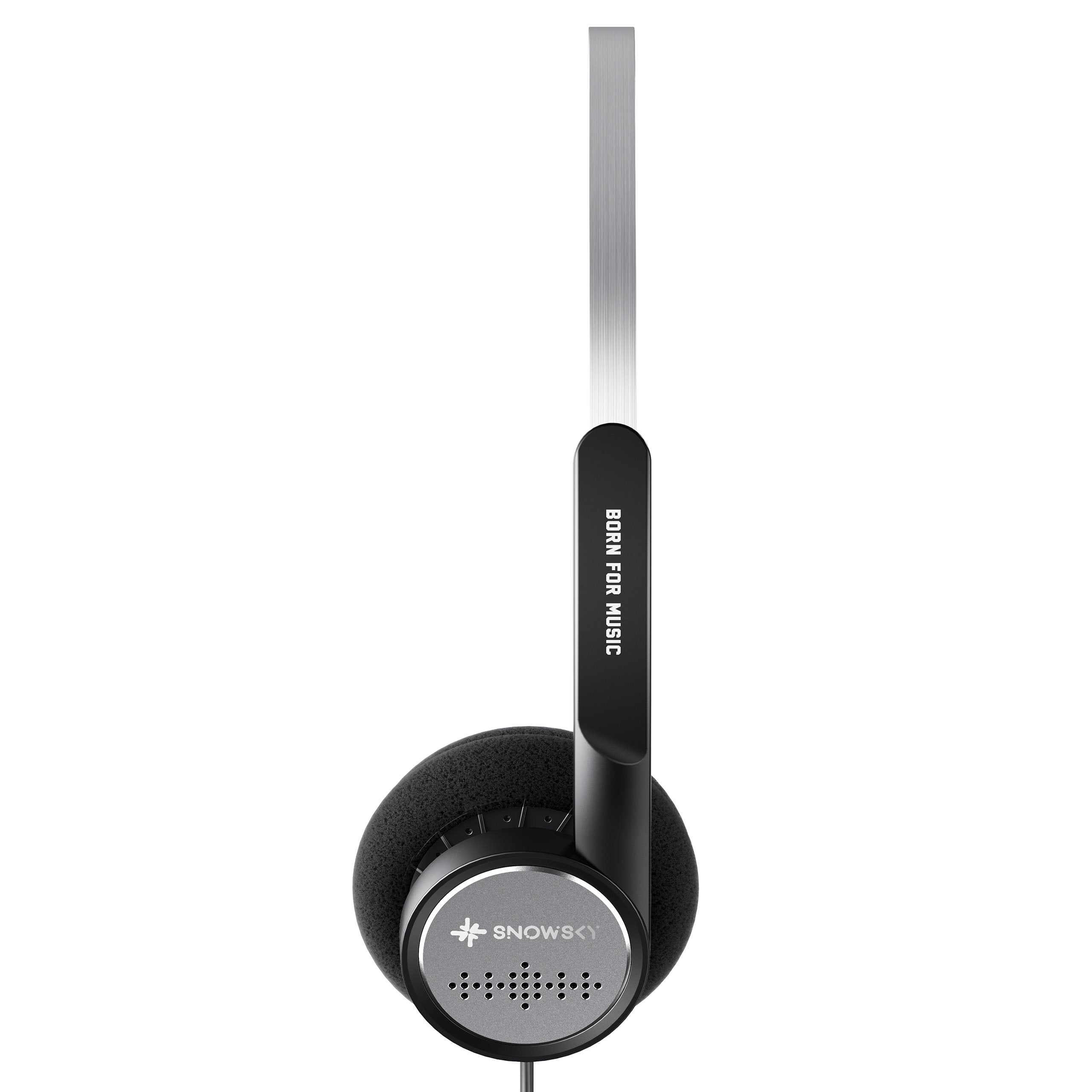 FIIO SNOWSKY WIND SEMI-OPEN ON-EAR HEADPHONES WITH RETRO MICROPHONE BLACK Brand FiiO