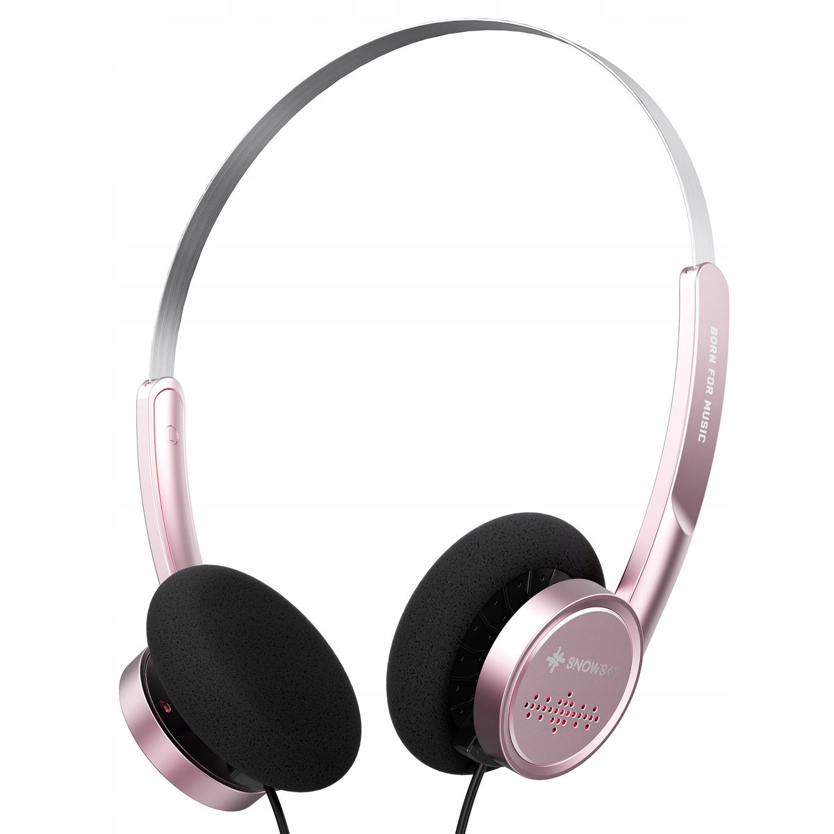 FIIO SNOWSKY WIND SEMI-OPEN ON-EAR HEADPHONES WITH RETRO PINK MICROPHONE