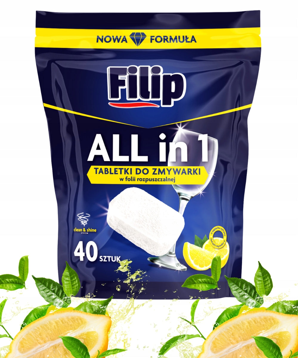 FILIP Dishwasher Tablets without Phosphates 40 pcs Manufacturer code 5903876412234