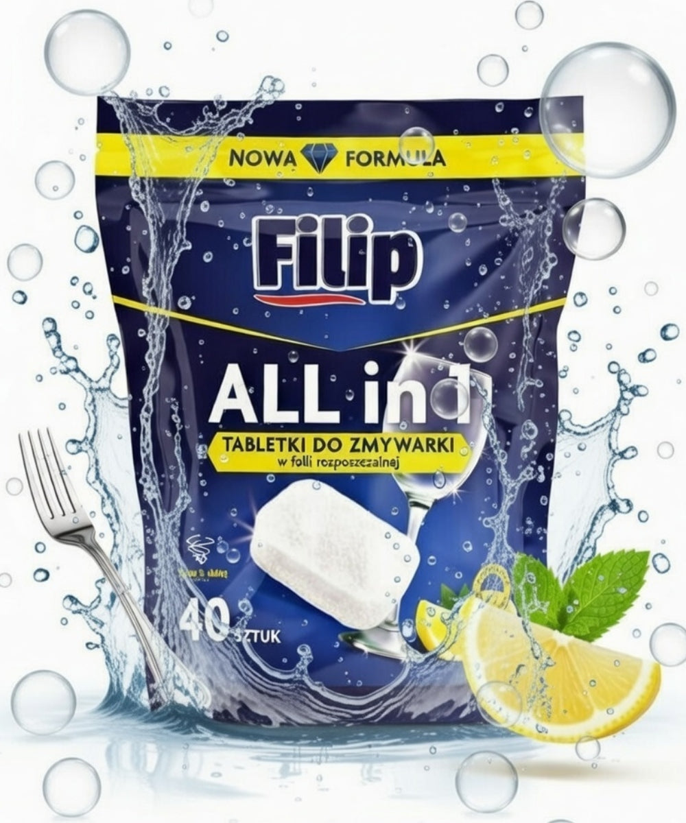FILIP Dishwasher Tablets without Phosphates 40 pcs
