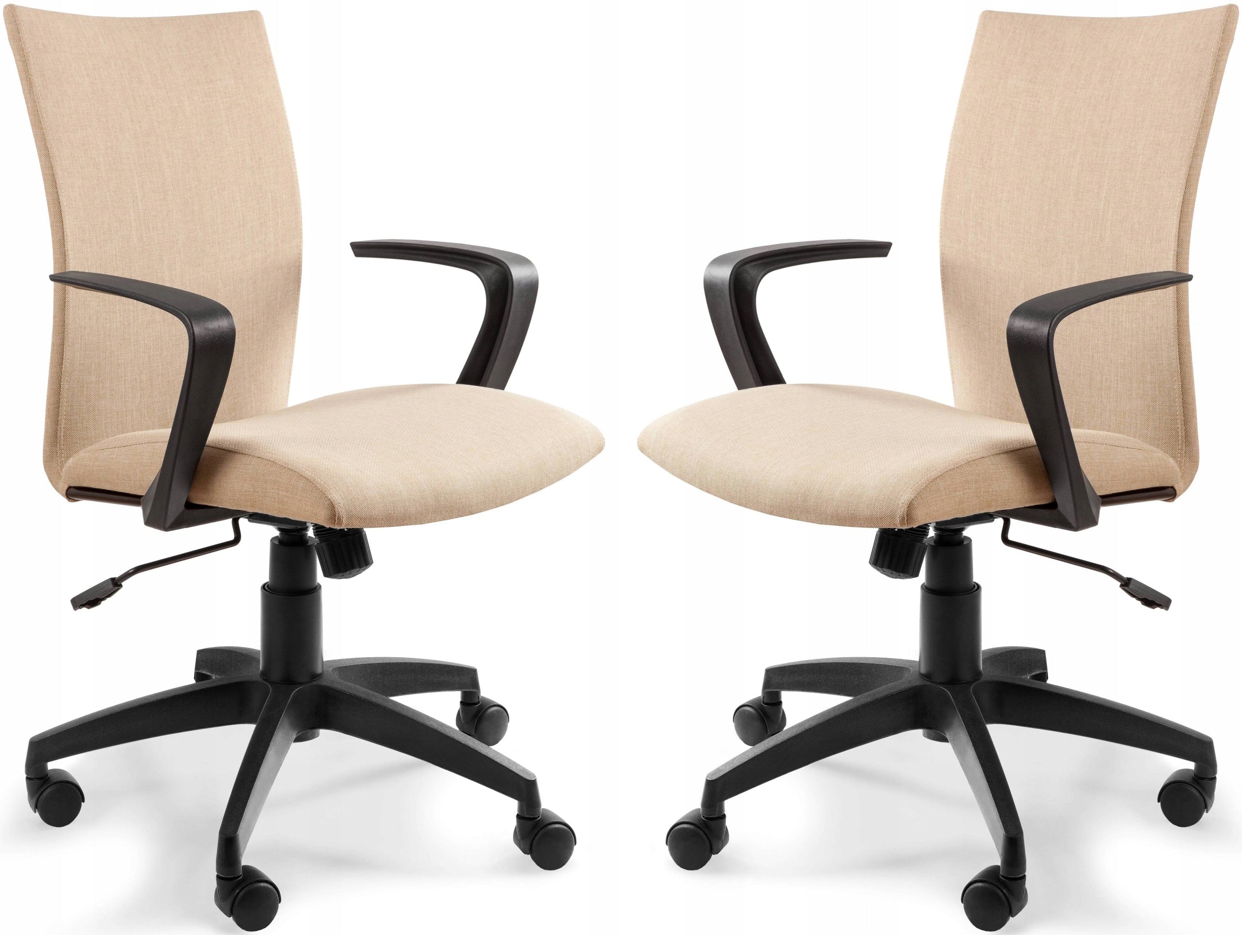 FILLO Swivel Chair Beige Fabric Office and Children's Chair with Adjustable Packaging status original