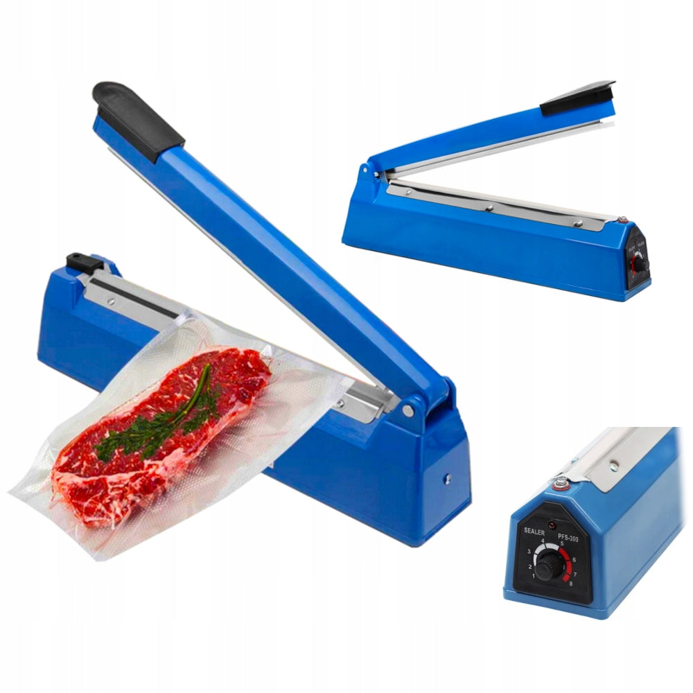 FILM SEALER WITH ADJUSTABLE 300MM 2MM BLUE
