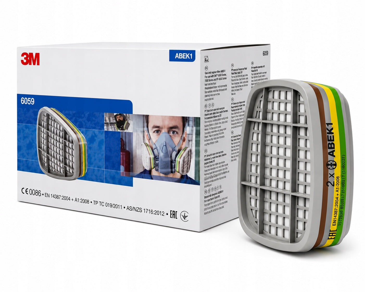 FILTER 3M 6059 AGAINST GAS ABEK1, 1 pc.