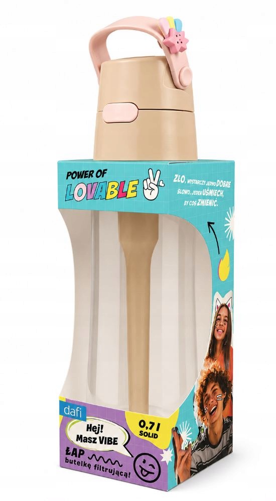 FILTER BOTTLE 0,7 POWER OF LOVABLE cappuccino whistle