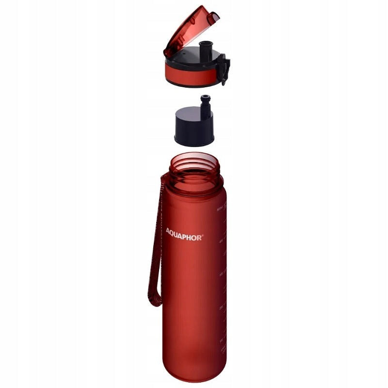FILTER BOTTLE AQUAPHOR CITY 0,5L RED Packaging status original