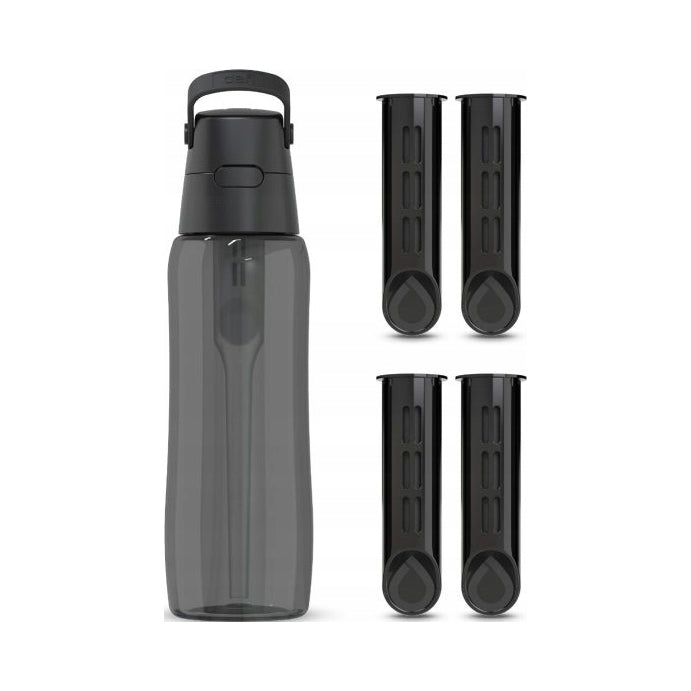 FILTER BOTTLE DAFI SOLID 0,5L BLACK + CARBON FILTER TRITAN WITHOUT BPA