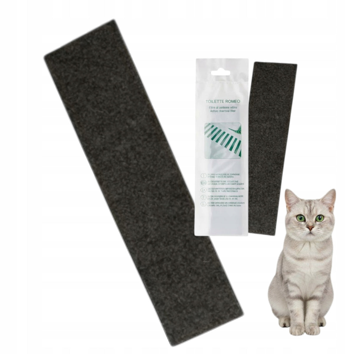 FILTER CARBON REFILL FOR LITTER BOXES HIGH QUALITY tightly packed One piece