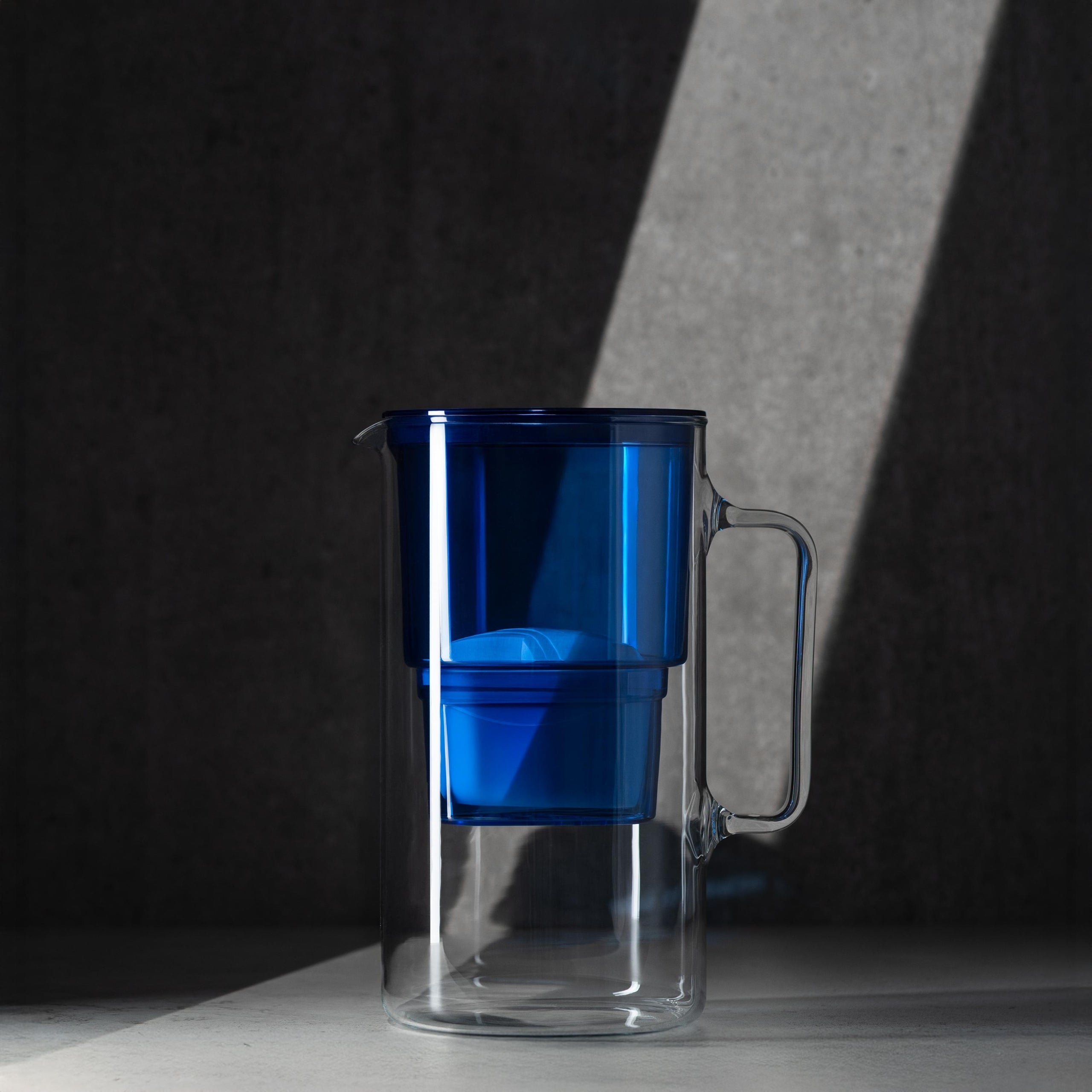FILTER GLASS JUG WESSPER D2 BOROSILICATE 3l + 4 aquamax filter Packaging status original