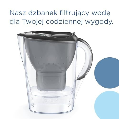 FILTER JUG 2 4 L GRAPHITE WITH 3 WATER FILTERS Brand Brita