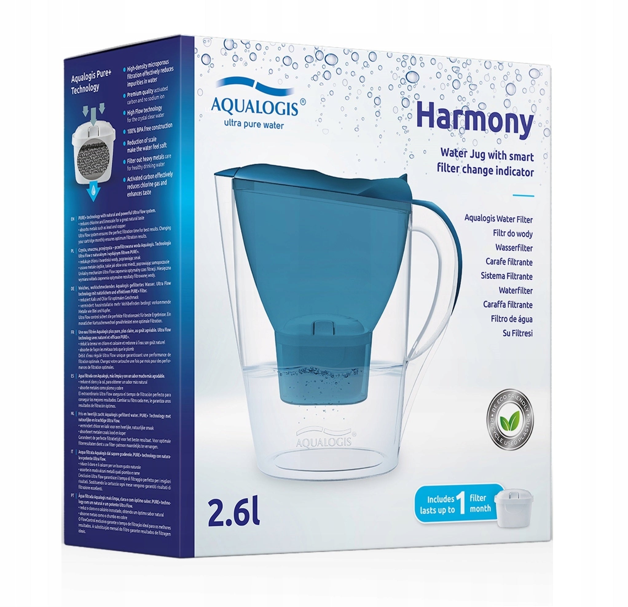 FILTER JUG AQUALOGIS 1 FILTER PURE+ Manufacturer code brak