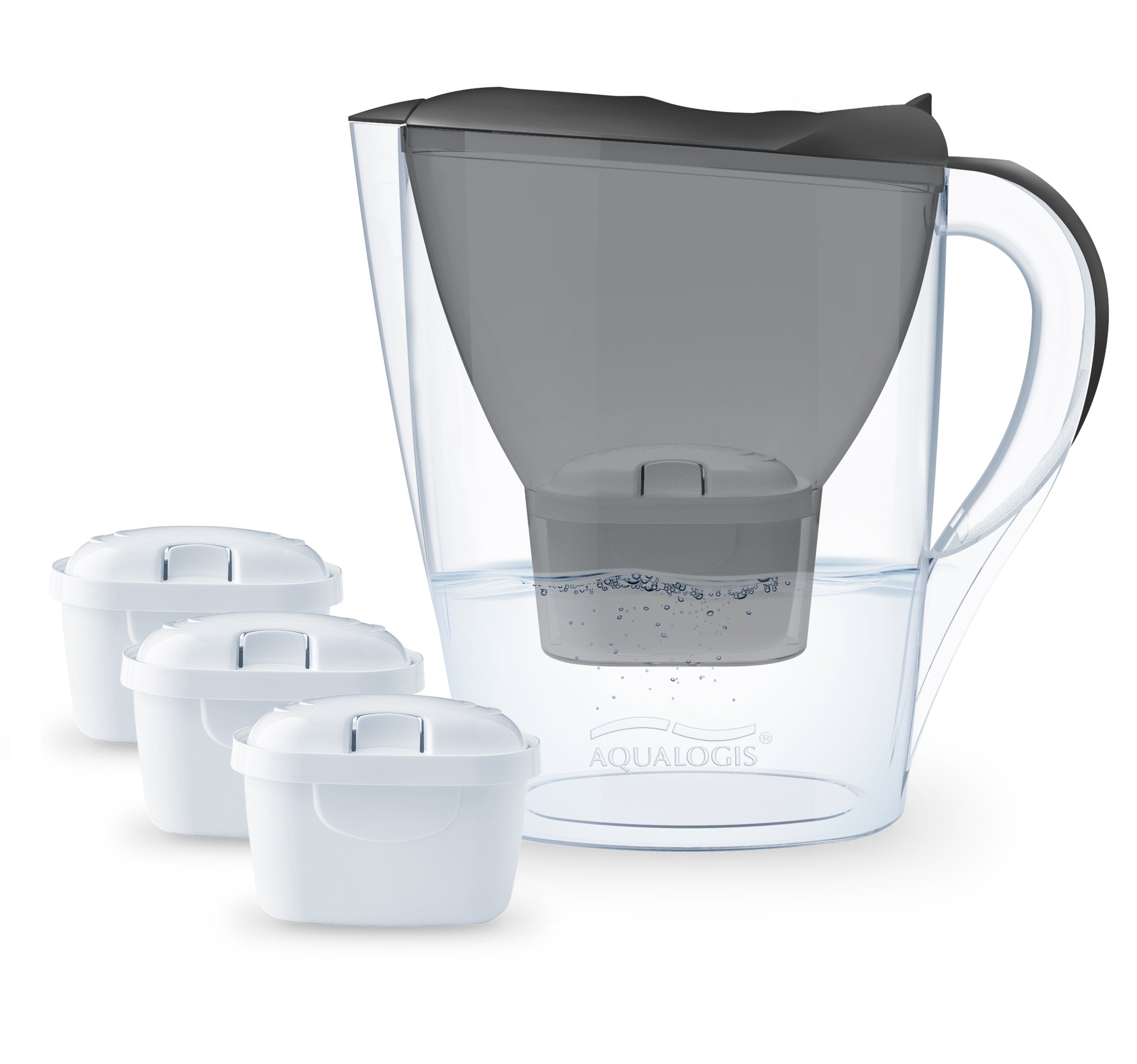 FILTER JUG AQUALOGIS + 3 REPLACEMENT CARTRIDGES Packaging status original