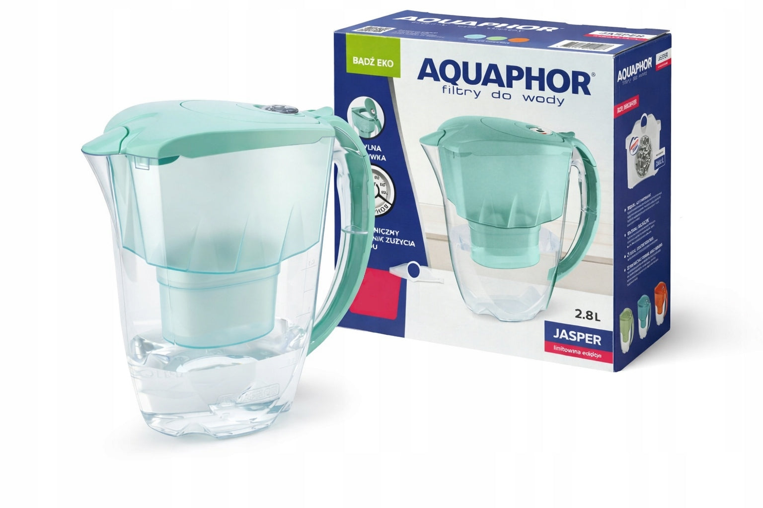 FILTER JUG AQUAPHOR 2,8L JASPER + 3 MAXFOR PLUS FILTERS Brand Aquaphor